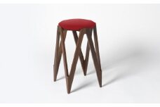 CO･DA･MA High Stool＜ウォールナット＞（NC-158 レッド）