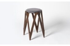 CO･DA･MA High Stool＜ウォールナット＞（NC-126 グレー）
