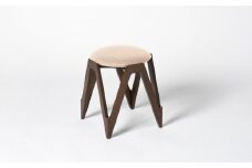 CO･DA･MA Low Stool＜ウォールナット＞（NC-121 ベージュ）
