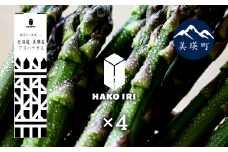 【先行予約】幻のアスパラ 1.6kg [400g × 4箱]【令和8年産】ラスノーブル「畑発・冷蔵庫のドアポケット行」×4箱 墫乃字ＨＡＫＯＩＲＩ | 1.6kg グリーン アスパラガス アスパラ あすぱら あすぱらがす 採れたて 新鮮 旬 産地直送 野菜 [036-44]