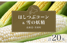 【先行予約】とうもろこし（ほしつぶコーン & 雪の妖精）各10本 計20本 <令和7年産 >黒木農場 [021-20]