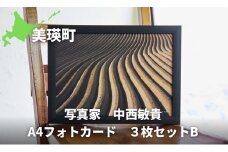 写真家 中西敏貴 A4フォトカード 3枚セットB[014-44]