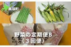 【先行予約】 野菜 定期便B 3回便 <令和7年産 >サスケの家グリーンアスパラ2kg（L~2L）、スイートコーン12本（1品種）、米(ななつぼし)10kg[051-07]