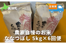 ななつぼし5kg×6ヶ月(定期便)≪令和6年産！≫サスケの家 農家自慢のお米 | 新米 令和6年 米 お米 こめ コメ ブランド米 ごはん ななつぼし 精米 白米  5kg 6回 北海道産 北海道[066-14]
