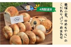 ≪4月発送分≫リッカロッカ 美瑛小麦「ゆめちから」のこだわりパンつめあわせ | 国産小麦 パン 自家製 個包装 焼きたて 便利 グルメ 高リピート 食べ比べ 詰め合わせ 朝食 おやつ ぱん 食品[016-76]