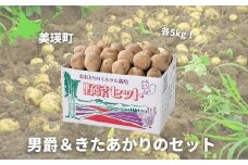【先行予約】じゃがいも 男爵 & きたあかり セット (各5kg)  <令和7年産 >おおとり | ふるさと納税 人気 おすすめ ランキング 旬 じゃがいも 芋 ジャガイモ  いも イモ 新鮮 鮮度抜群 野菜 ベジタブル おいしい 健康 北海道 美瑛町 送料無料［013-70］