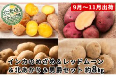 じゃがいも4種食べ比べセット計約8kg≪北海道上富良野産≫