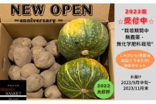 北海道上富良野産 栽培期間中“農薬・化学肥料不使用”「じゃがいも＆かぼちゃ」セット
