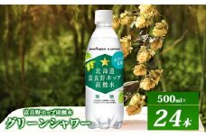 炭酸水 500ml × 24本 北海道富良野ホップ炭酸水 ポッカサッポロ 無糖 北海道富良野ホップ ペットボトル 炭酸飲料 炭酸 ソーダ ソーダ水 飲み物 飲料 ドリンク ヤマイチ 北海道 上富良野町