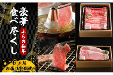 【農林水産大臣賞受賞】 【12月より発送】ふらの和牛豪華食べ尽くし6ヶ月お届け定期便
