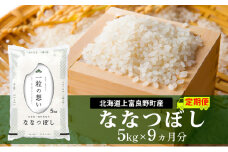 ≪9ヵ月定期便≫北海道上富良野町産【ななつぼし】5kg