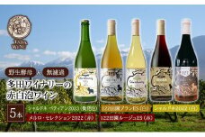 【野生酵母＆無濾過】赤白泡ワイン 5本セット▼多田ワイナリー