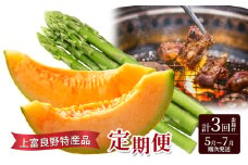 上富良野特産品定期便 アスパラガス サガリ メロン 赤肉