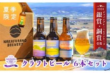 【期間限定】【2025年8月順次発送】中富良野産オリジナルクラフトビール　6本セット