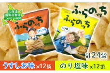 ふらの産 ポテトチップス 【ふらのっち】 うすしお味 ＆ のり塩味 セット ふらの農業協同組合(南富良野町) ジャガイモ うすしお のり塩 芋 菓子 スナック じゃがいも ポテチ