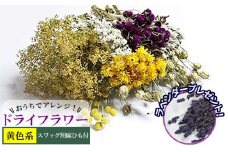 ＜おうちでアレンジ！＞ドライフラワー（黄色系）プレゼント付 北海道 南富良野町 ドライフラワー 花 お花 華