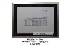 映画「鉄道員（ぽっぽや）」ロケセットデザイン画（複写）【だるま食堂】 北海道 南富良野町 デザイン画 映画 鉄道員 ぽっぽや
