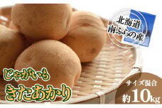 南ふらの産 じゃがいも きたあかり 約10kg【サイズ混合】 北海道 南富良野町 じゃがいも ジャガイモ キタアカリ 北あかり 2025年発送 先行予約 ポテト