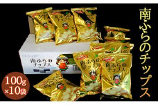 南ふらのチップス（うすしお味）100g×10袋 北海道 南富良野町 ポテトチップス ポテチ お菓子 菓子 うすしお じゃがいも ジャガイモ 大容量