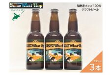 【ふるさと納税】（予約返礼品）わっさむクラフトビール（Some What Hop）3本