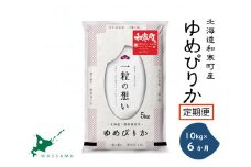 【ふるさと納税】（新米予約令和7年度産）《6か月定期便》北海道和寒町産ゆめぴりか10kg（5kg×2袋）