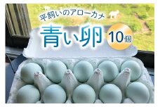 平飼いのアローカナ卵 10個 [ら ぷち ふぁみ～ゆ 北海道 剣淵町 14656182] 