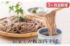 [№5795-0299]【3ヵ月連続お届け】　お楽しみ幌加内そば（つゆ付）定期便