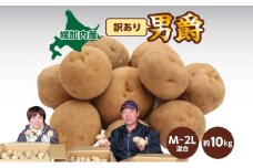 [№5795-0371]北海道産 訳あり じゃがいも 男爵 M～2L 約10kg ジャガイモ 馬鈴薯 ポテト キタアカリ 芋 いも イモ 旬 冬 農作物 訳アリ 規格外 家庭用 北海道 お取り寄せ 産地直送 笠井ファーム 送料無料 幌加内
