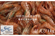7-020-021　冷凍甘えび 1kg（70尾～90尾）