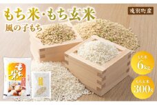 【日本最北のもち米生産地からお届け】風の子もち６㎏＋もち玄米300gセット【令和６年産新米】	