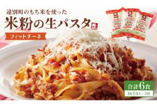 【遠別町産もち米使用】米粉の生パスタ フィットチーネ(1袋2食入×3袋セット)※ソース無