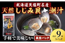  9食入り（3パック）＜天塩の國＞ 即席 即席味噌汁 味噌汁 個包装 個装 簡単 インスタント レトルト