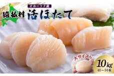 「活ほたて」大サイズ10kg（40～50枚）　オホーツク産【1602001】