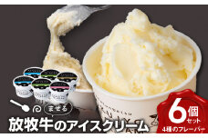 北海道 お菓子 スイーツ 放牧牛 アイスクリーム 4種6個 【池田牧場】