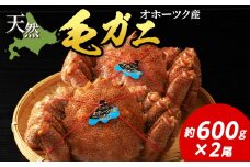 毛ガニ　約600g×2尾