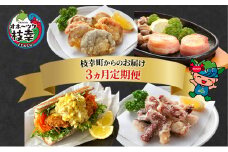 ～北海道枝幸町からのお届け おかずにどうぞ！ 定期便３～【 ザンギ タコ ホタテ ステーキ ホッケ フライ 】 