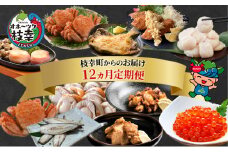 ～北海道枝幸町からのお届け まるごと堪能品！ 定期便６～【 ホタテ ステーキ いくら 醤油 大粒 冷凍 ほたて めじか鮭 切身　など 】 