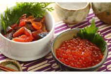 オホーツク枝幸　鮭とばカット・いくら醤油漬けセット