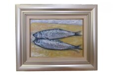 道展入選者 「春鰊」（油絵）