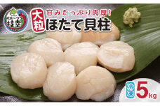 【枝幸ほたて】甘みたっぷり肉厚！大粒冷凍ほたて貝柱5kg 山武水産