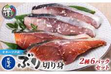 北隆丸 ぶり切り身 2種4Pセット（塩麹漬×2・醤油麹漬×2）【 ぶり ブリ 切り身 干物 魚貝類 魚介類 漬け 漬魚 麹漬け 醤油漬け 味噌漬け 加工食品 北海道 オホーツク 枝幸 】