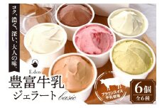 E.den(エデン) 豊富牛乳ジェラート ベーシック 6個セット