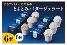 とよとみバタージェラート【バラエティ6種6個セット】