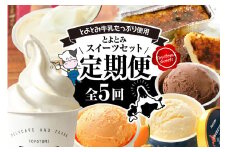 【定期便 5か月】とよとみスイーツセット【アイスクリーム、ソフトクリーム、カタラーナ】