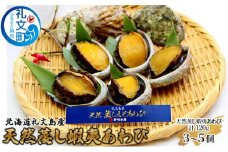 北海道礼文島産　天然蒸し蝦夷あわび120g（3～5個）　