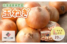 【令和7年産 先行予約】玉ねぎLサイズ・20kg（2025年11月より順次発送） 【 ふるさと納税 人気 おすすめ ランキング たまねぎ 玉ねぎ 玉ネギ タマネギ 玉葱 オニオン 20kg スライス サラダ ハンバーグ 肉じゃが 味噌汁 焼き肉 バーベキュー BBQ スープ 国産 野菜 新鮮 北海道 美幌町 送料無料 】 BHRG030