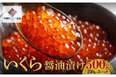 いくら醤油漬け　[250g×2ケース]【配送不可地域：離島】 ふるさと納税 人気 おすすめ ランキング いくら イクラ いくら醤油漬 いくら 醤油漬 鮭いくら 鮭イクラ 海の宝石 北海道 美幌町 送料無料 BHRI004