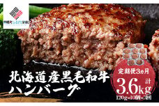 【定期便3ヵ月】北海道産黒毛和牛ハンバーグ120g×10個 【 ふるさと納税 人気 おすすめ ランキング ハンバーグ 和牛 黒毛和牛 牛肉 肉 にく ニク 黒毛和牛ハンバーグ 小分け 冷凍 簡単 調理 家庭用 定期便 ギフト 贈答 プレゼント 北海道 美幌町 送料無料 】 BHRJ027