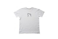 知床・斜里町のシンボルキャラクター「知床トコさん」×久米繊維　コットンTシャツ　白・L【1340970】