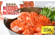＜一度で二度おいしい＞鮭といくらの知床漬け(250g)【1461340】